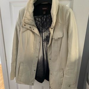 DANIER leather white/ivory jacket